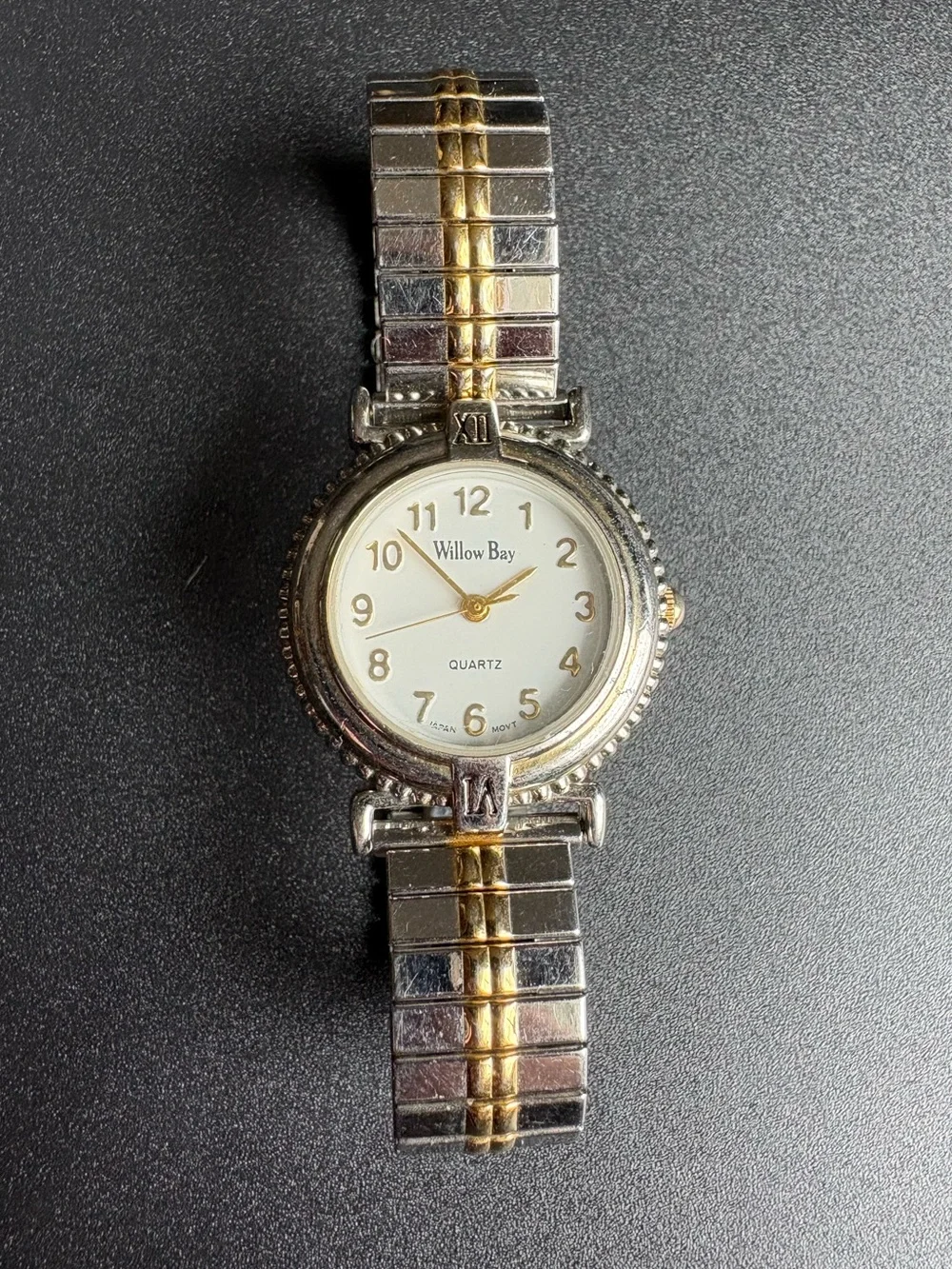 Two-Tone‎ Women's Bracelet Watch - Silver & Gold